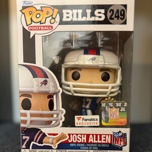 Funko Pop! Buffalo Bills QB Josh Allen box #249, NFL Fanatics Exclusive